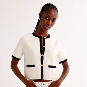 Abercrombie & Finch LuxeLoft Short-Sleeve Cardigan